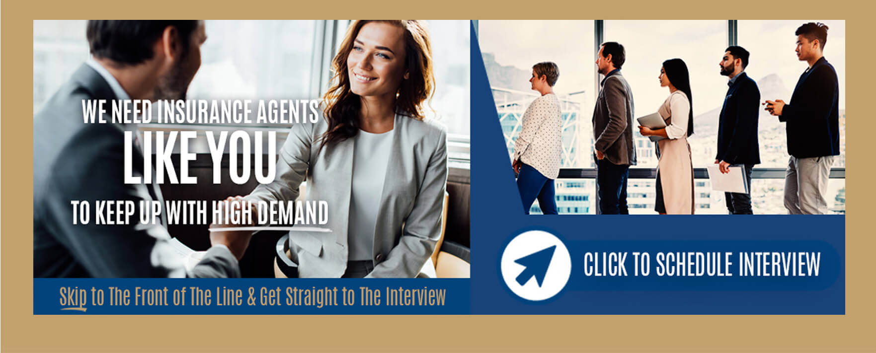 Skip to the front of the line and get straight to the interview
