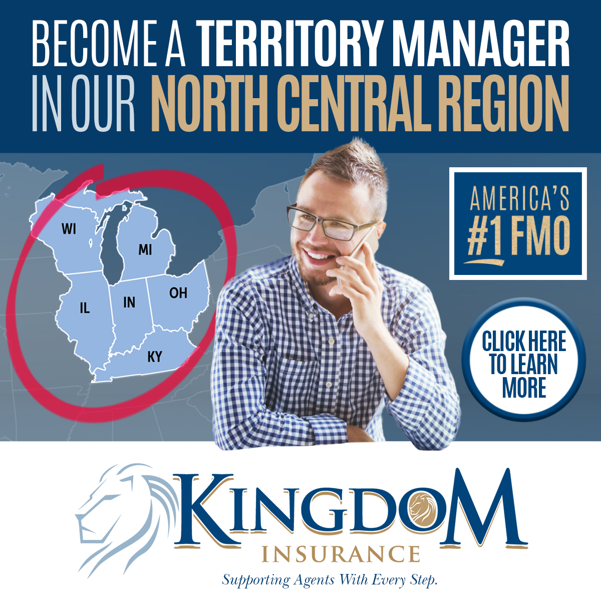 Become a Territory Manager in out North Central Region. American's #1 FMO. Click here to learn more. Kingdom Insurance. Supporting agents with every step.